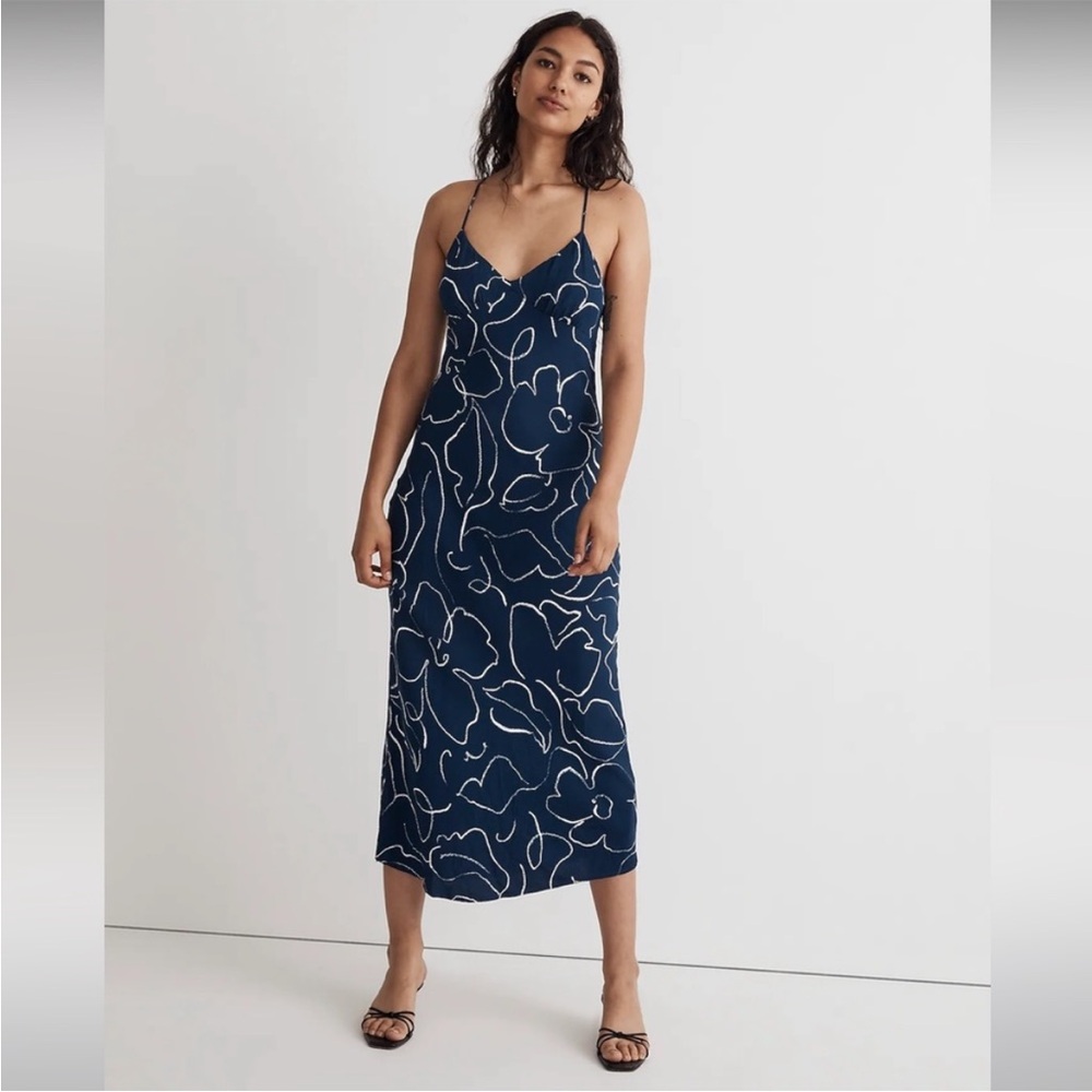 Madewell Maxi Dress Blue Modern